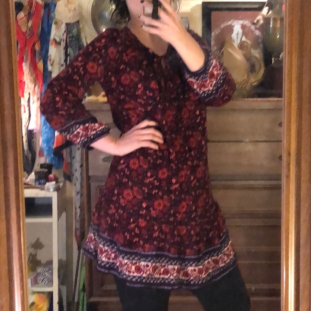 Winter Deer Shift Dress